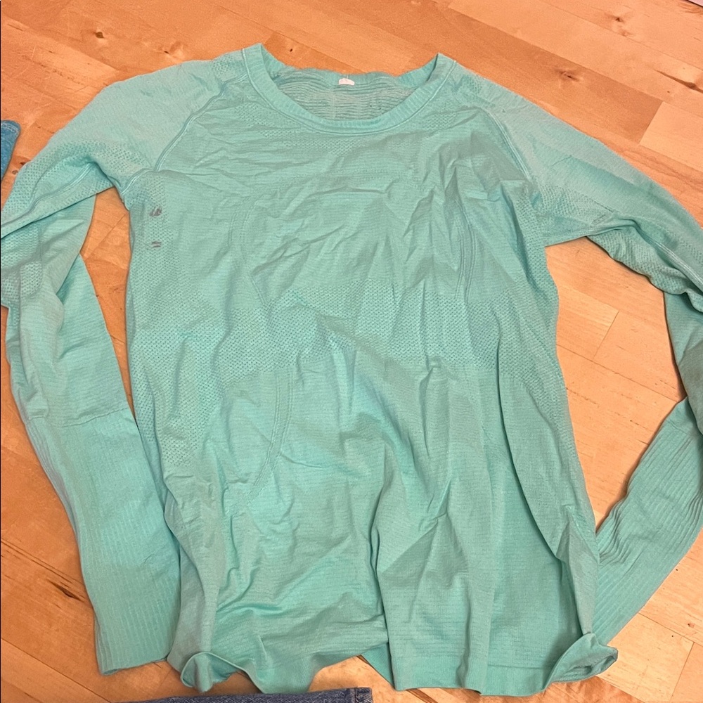 Aqua Long Sleeve Top